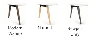Madison Series Boat-Shaped Conference Table - Wood Legs 8', 10' & 12'