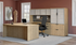 Classic Series Laminate Bowfront Desk Shell with Corner Extension