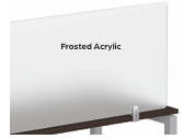 Elements Series Frosted Acrylic Privacy Divider