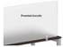 Elements Series Frosted Acrylic Privacy Divider