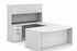 Classic Series Laminate Bow Front Desk Shell
