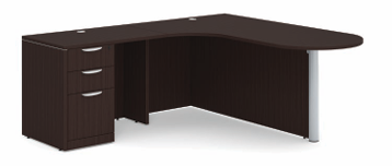 Classic Series Laminate Bullet Desk with Corner Extension