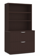 Lateral Filing Cabinet with Bookcase