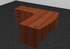 Classic Series Bow Front Radial L Desk