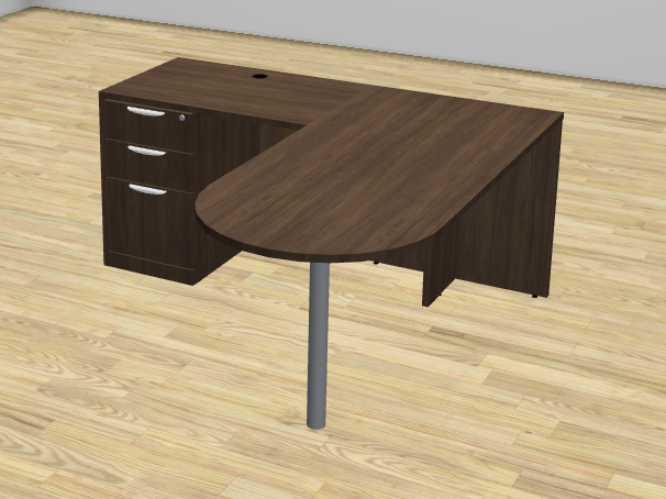 Bullet Top L-Desk