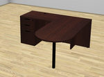 Bullet Top L-Desk