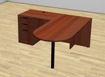 Bullet Top L-Desk