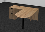 Bullet Top L-Desk