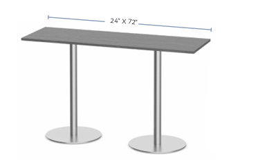 Rectangular Melamine Laminate Tabletop