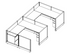 Systems In-Stock Cubicles (Herman Miller AO2 Style) - 6'x6' Double Workstation