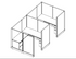 Systems In-Stock Cubicles (Herman Miller AO2 Style) - 6'x6' Double Workstation