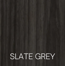 Slate Grey laminate finish swatch for Systems In-Stock cubicles, a Herman Miller AO2 alternative