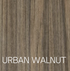 Urban Walnut laminate finish swatch for Systems In-Stock cubicles, a Herman Miller AO2 alternative