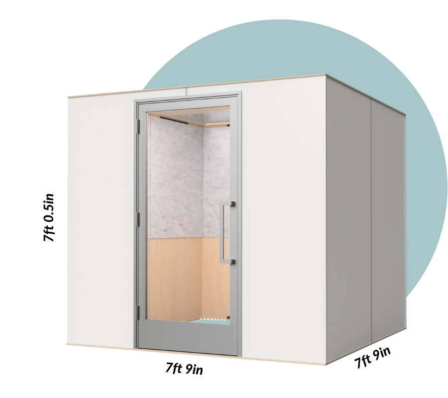 Zenbooth Quad White exterior dimensions