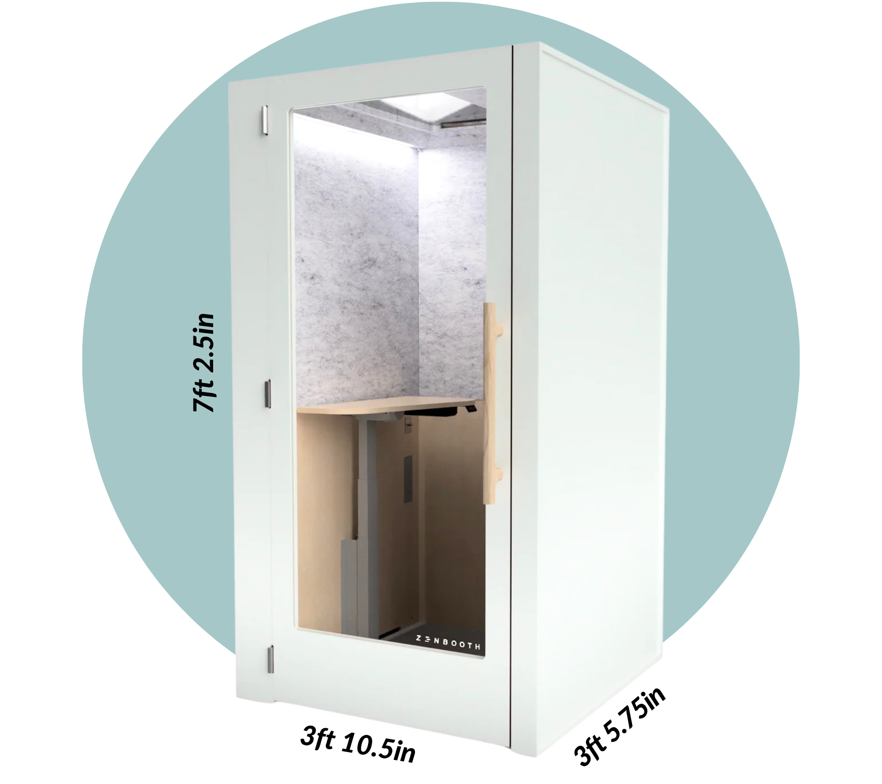 Zenbooth Solo Pro exterior dimensions