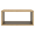 Cube Coffee Table with Silver Base