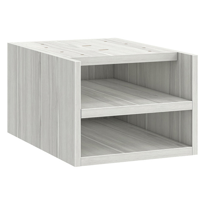 Deluxe Pedestal Box-Box-File with Open Shelving