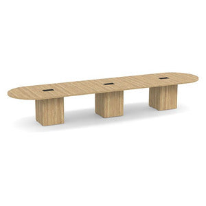 Racetrack Cube Base Conference Table