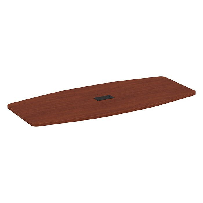 Madison Series Boat-Shaped Conference Table - Wood Legs