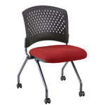 Agenda Armless Nesting Chair Red