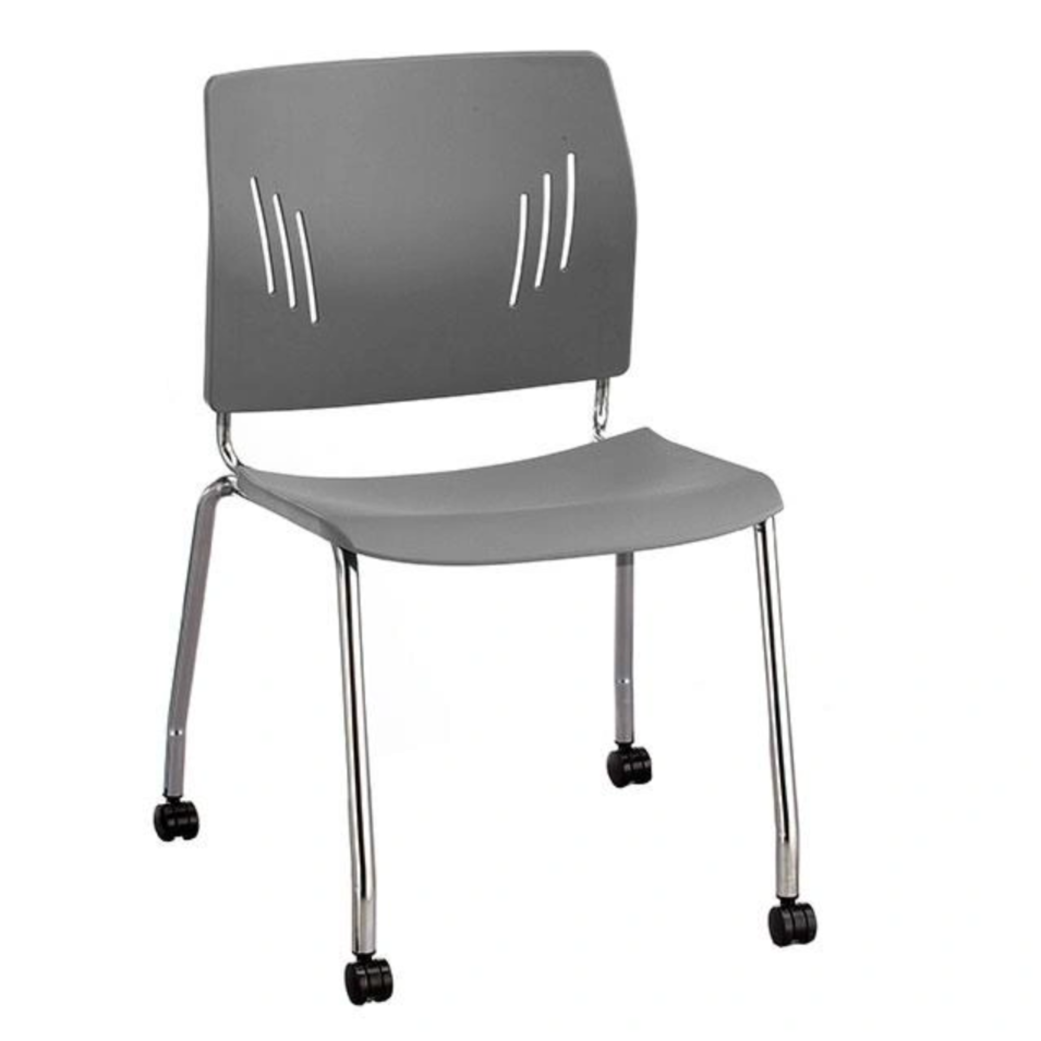Agenda Plus 4-Leg Stacking Chair Gray