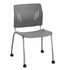 Agenda Plus 4-Leg Stacking Chair Gray
