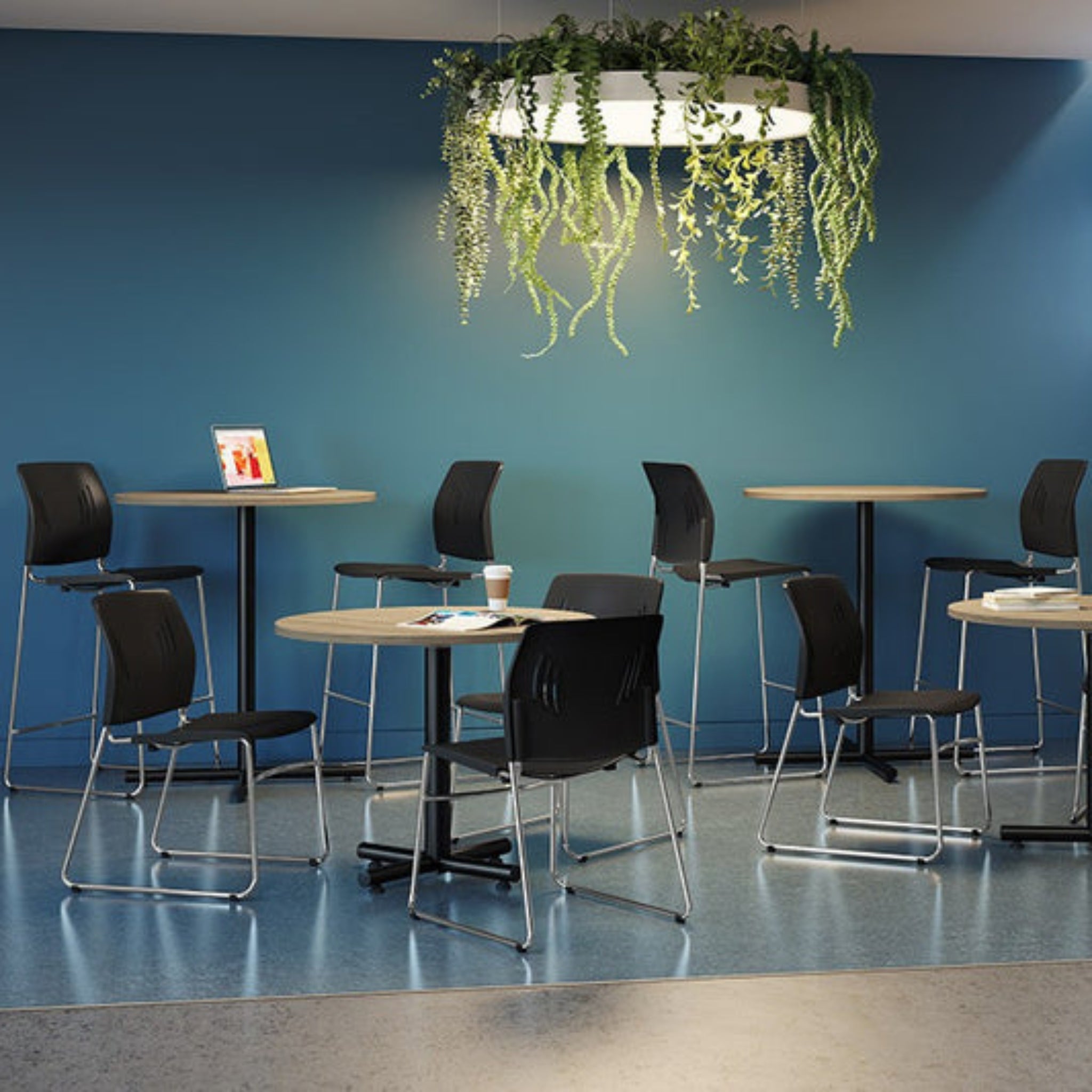 Agenda Plus Cafe Height Chair Black