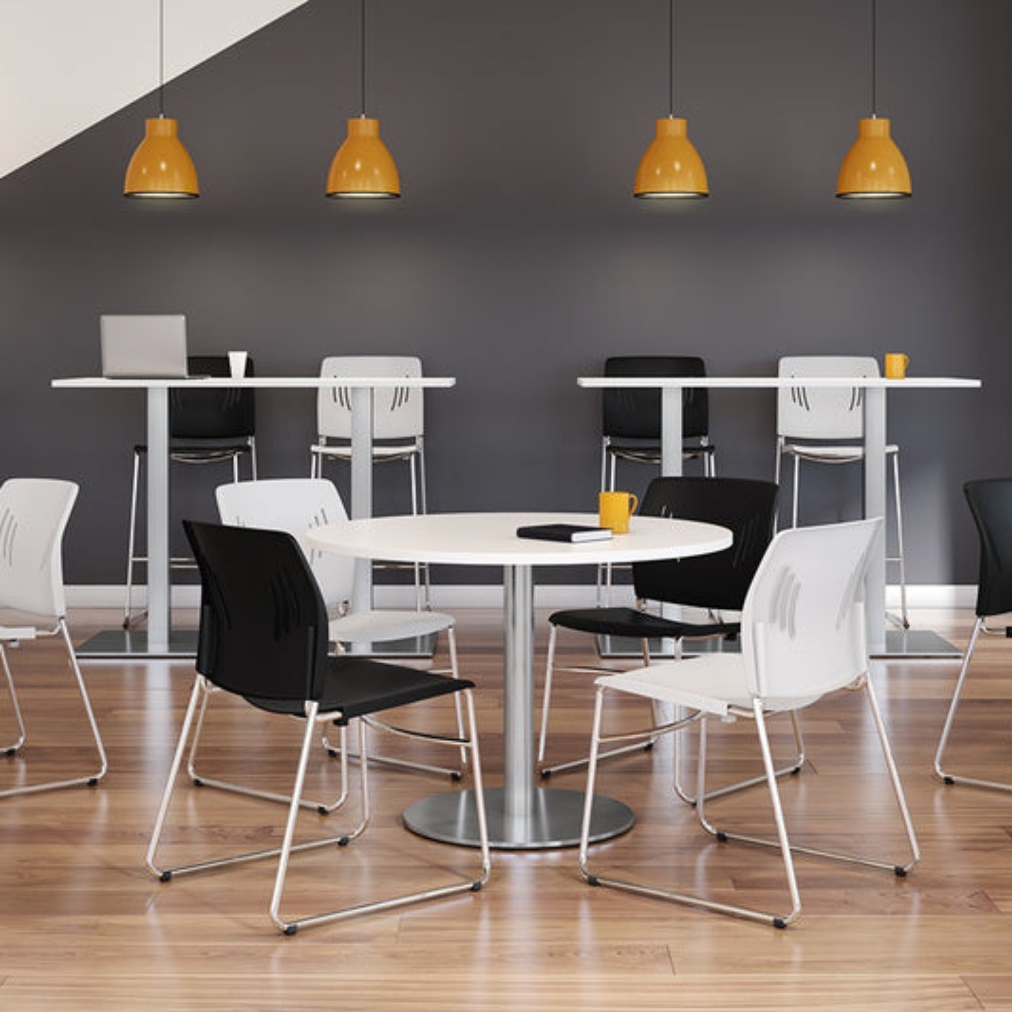 Agenda Plus Cafe Height Chair Black