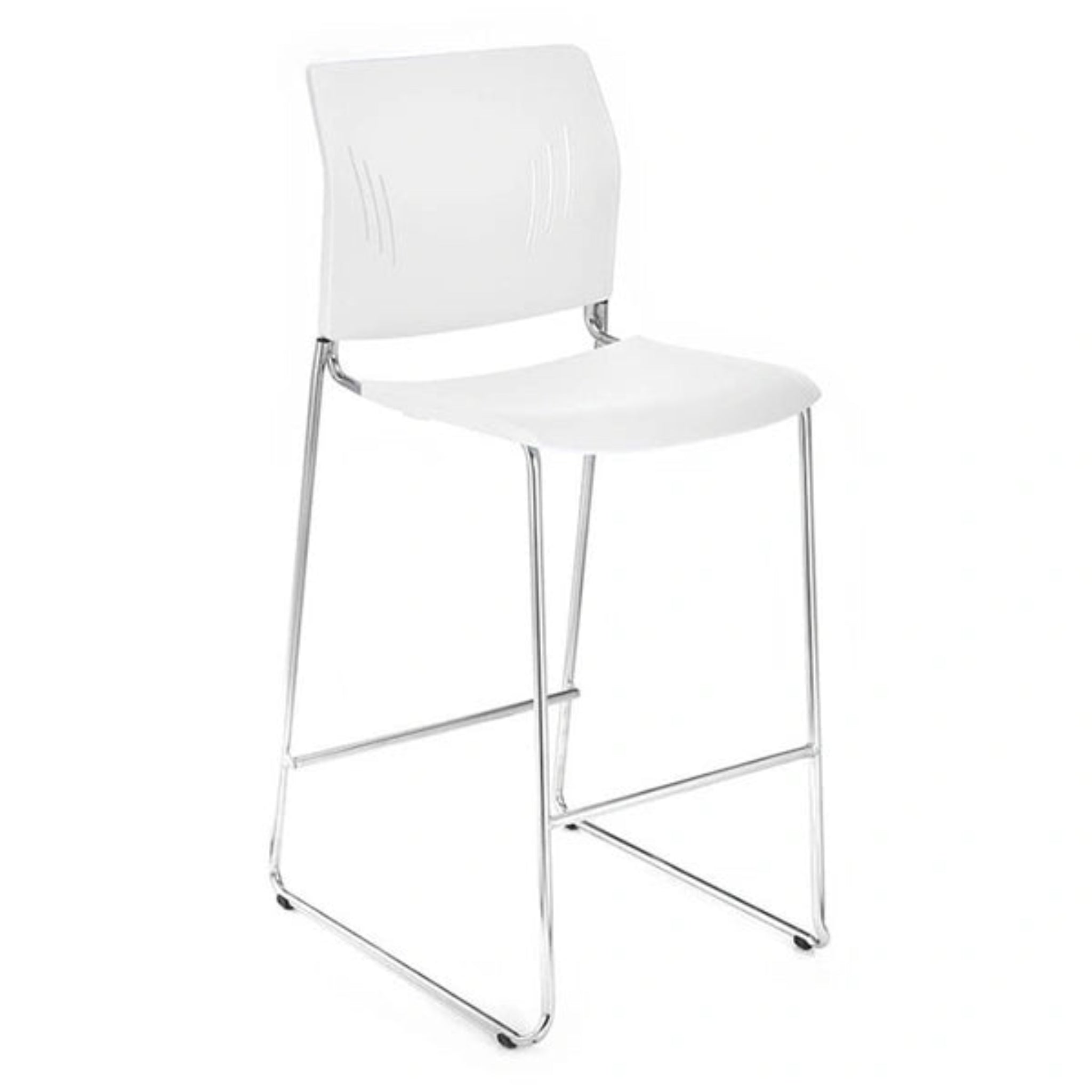 Agenda Plus Cafe Height Chair White