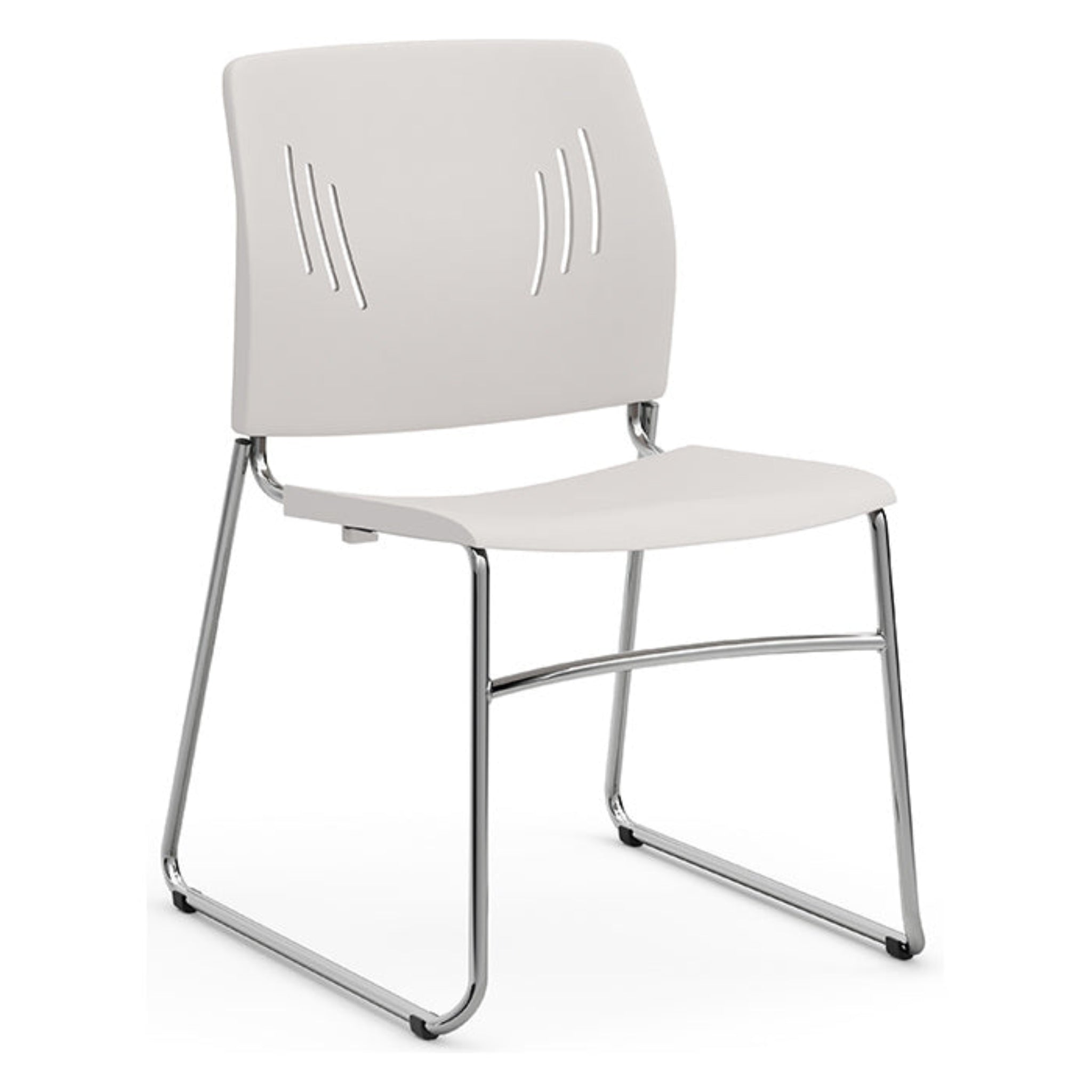 Agenda Plus Stacking Chair White