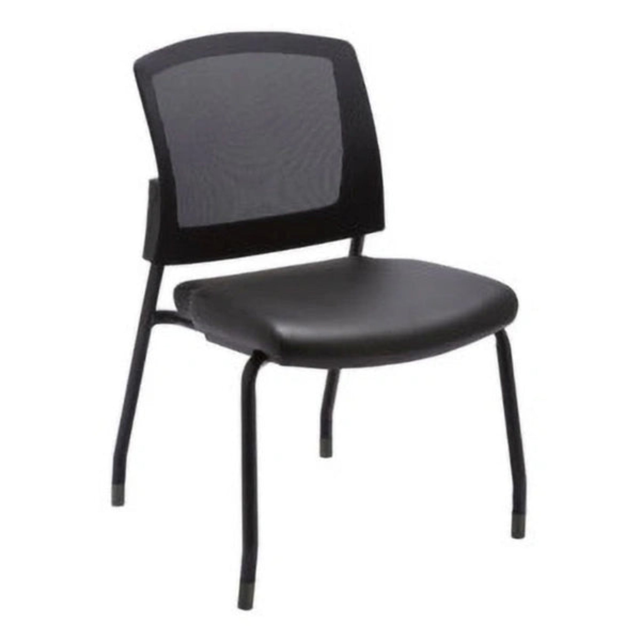 Baker Stackable Guest Chair Black Antimicrobial
