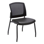 Baker Stackable Guest Chair Black Antimicrobial