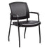 Baker Stackable Guest Chair with Arms Black Antimicrobial