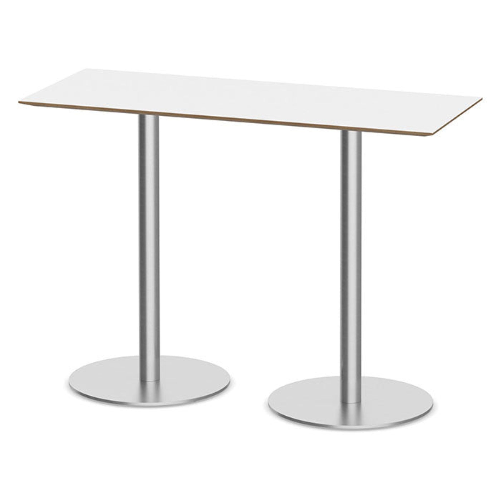 Beveled Edge Rectangular Tabletop Modern Walnut