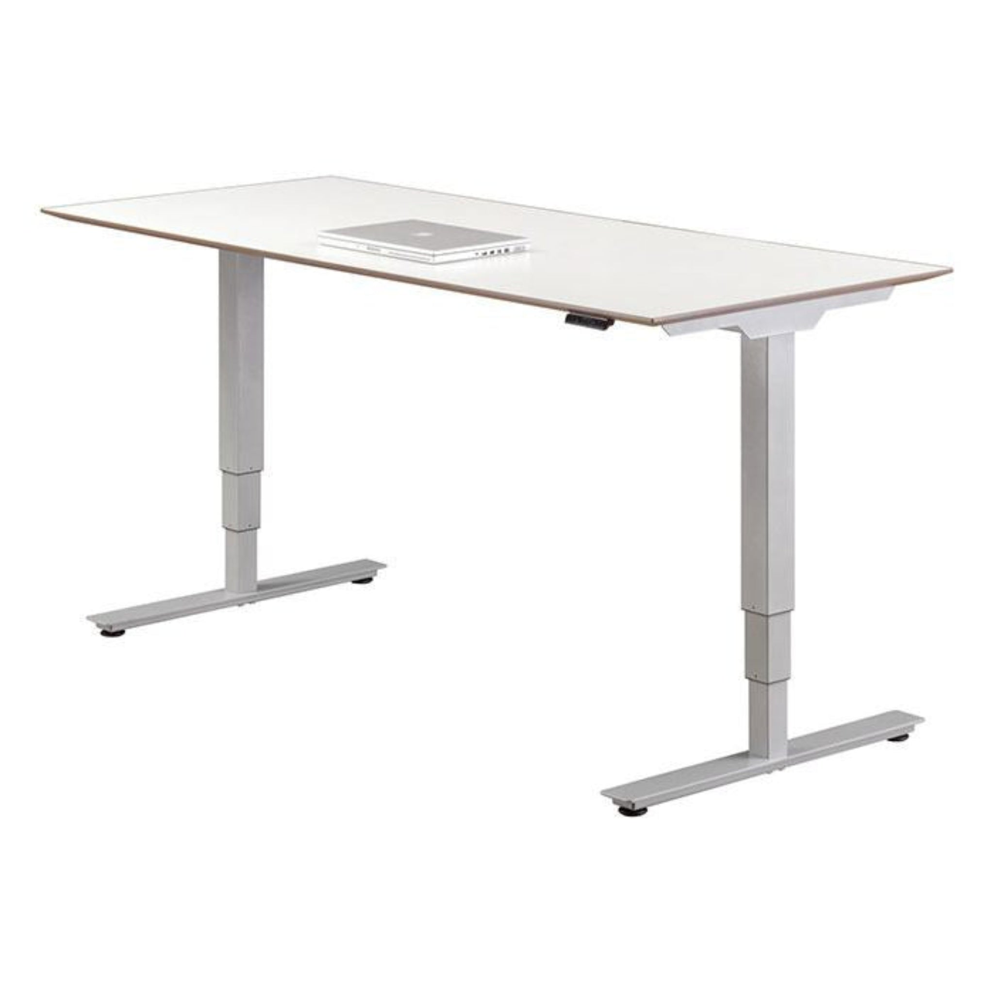 Beveled Edge Rectangular Tabletop Modern Walnut