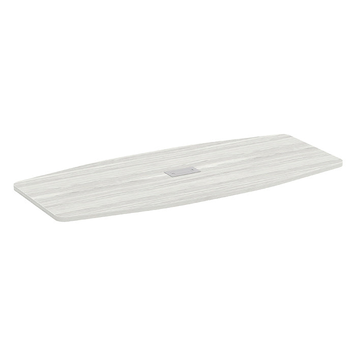 Madison Series Boat-Shaped Conference Table - Wood Legs