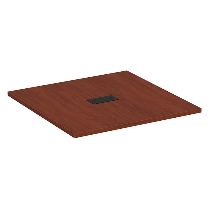 Square Top Cube Base Conference Table