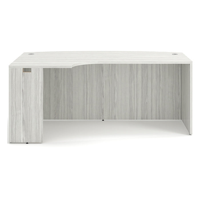 Classic Series Laminate Bowfront Desk Shell with Corner Extension