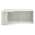Classic Series Laminate Bowfront Desk Shell with Corner Extension