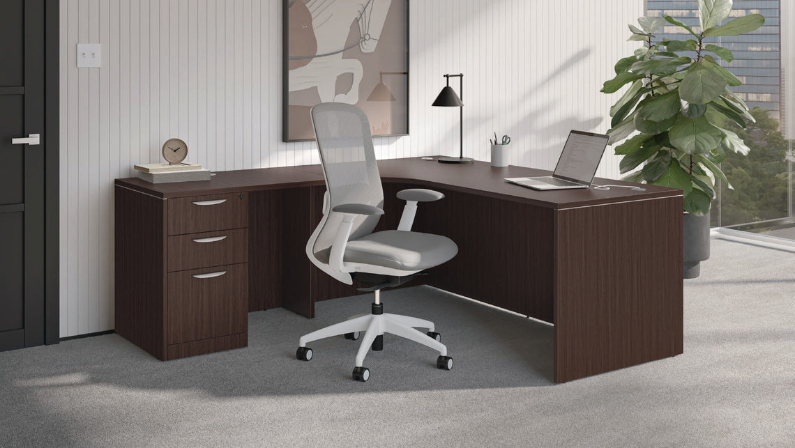 Classic Series Radius L-Shape Desk