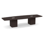 Boat Shaped Cube Base Conference Table