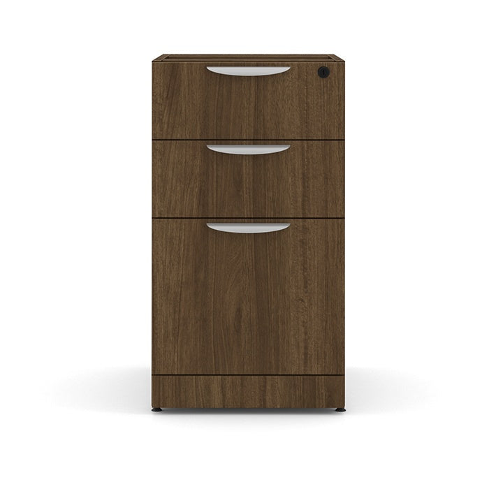 Deluxe Pedestal Box-Box-File with Open Shelving