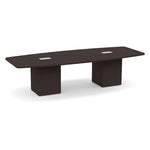 Boat-Shaped Cube Base Conference Table