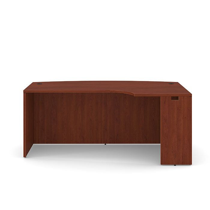 Classic Series Laminate Bowfront Desk Shell with Corner Extension