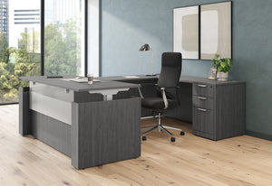 Deluxe Height-Adjustable U-Shape Desk
