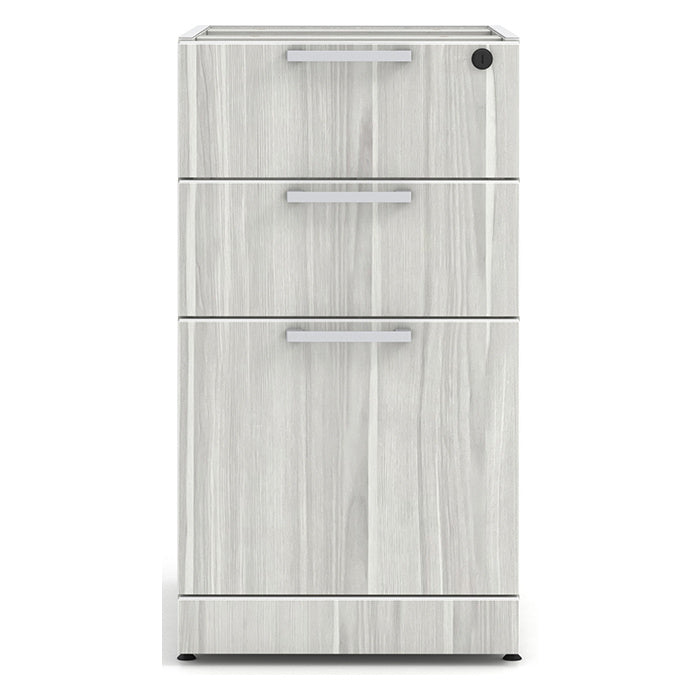 Deluxe Pedestal Box-Box-File with Open Shelving