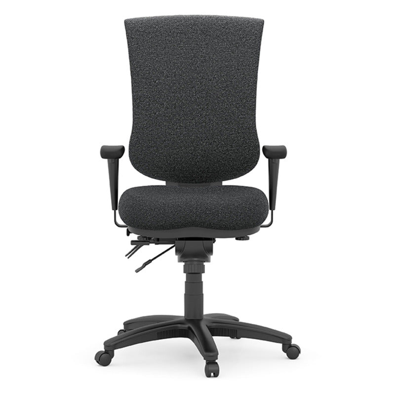 Drone Executive High-Back Chair - Charcoal Fabric, front view