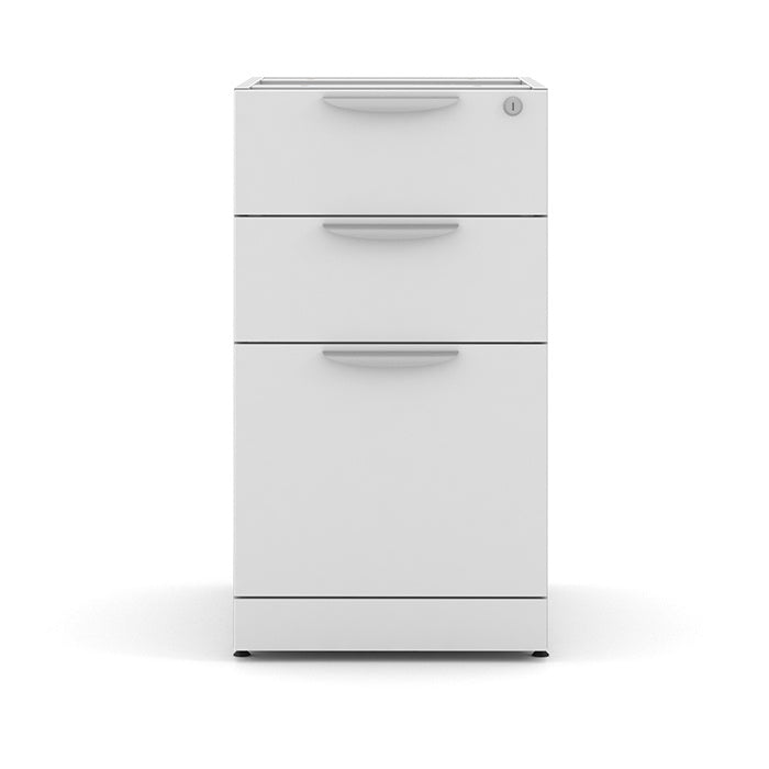 Deluxe Pedestal Box-Box-File with Open Shelving