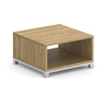 Cube Coffee Table with Silver Base