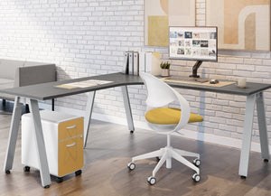 Elements Series VA Leg L-Shape Desk